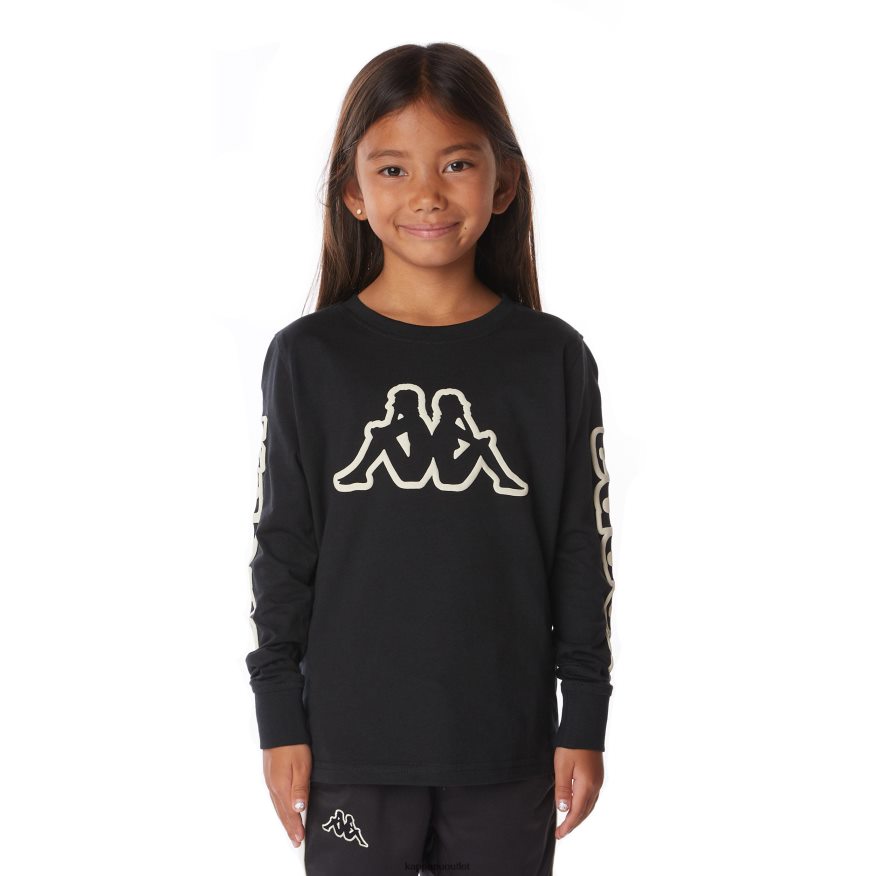 Kappa Kids Kids Logo Aby T-Shirt Black Smoke R0HPN8662