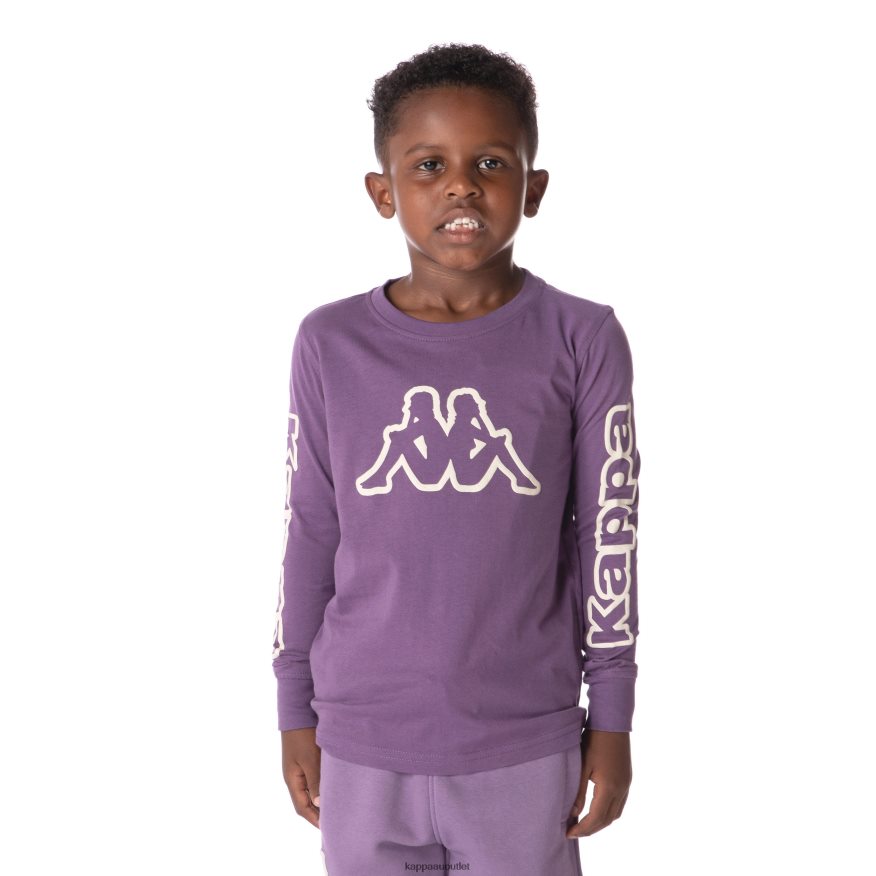 Kappa Kids Kids Logo Aby T-Shirt Purple R0HPN8661