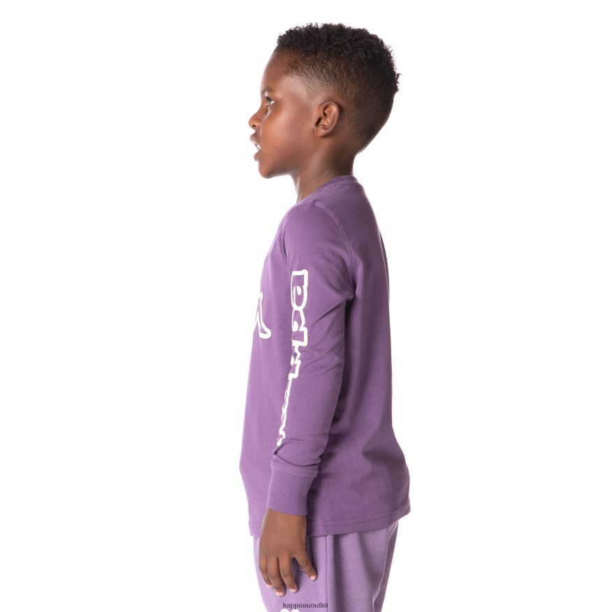 Kappa Kids Kids Logo Aby T-Shirt Purple R0HPN8661