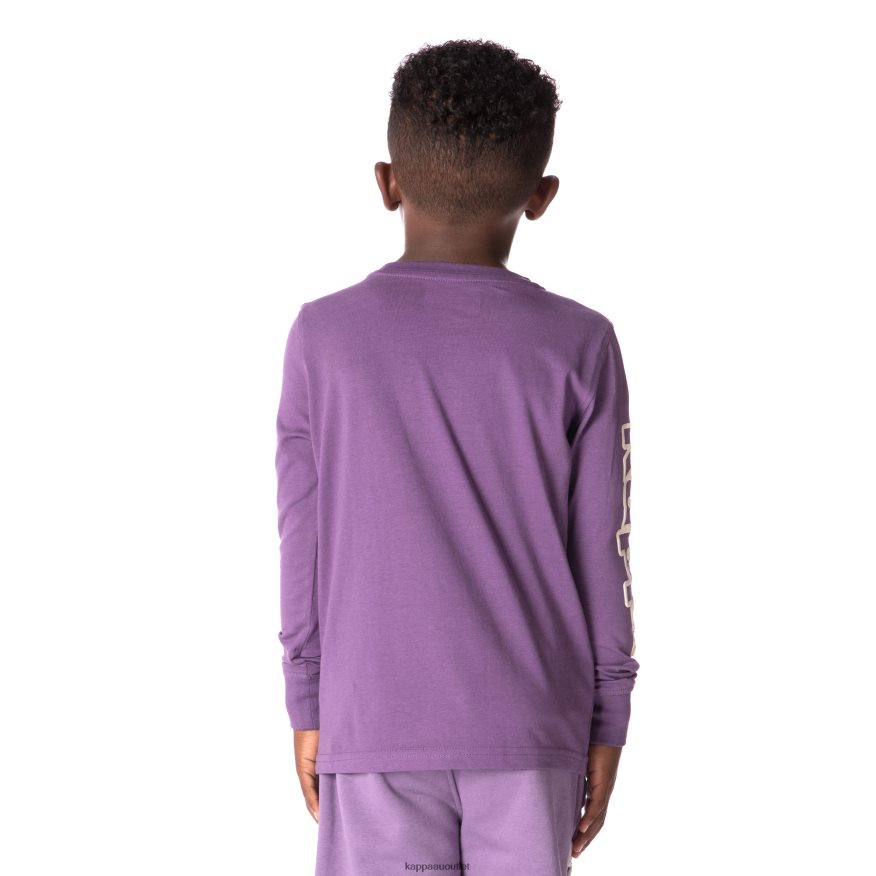 Kappa Kids Kids Logo Aby T-Shirt Purple R0HPN8661