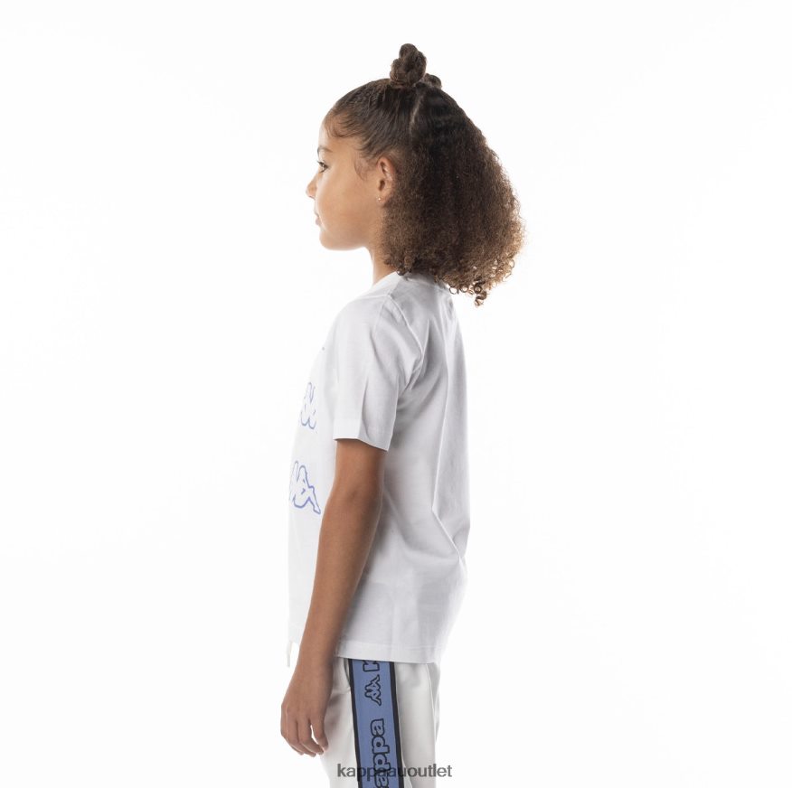 Kappa Kids Kids Logo Aomix T-Shirt White Blue R0HPN8677