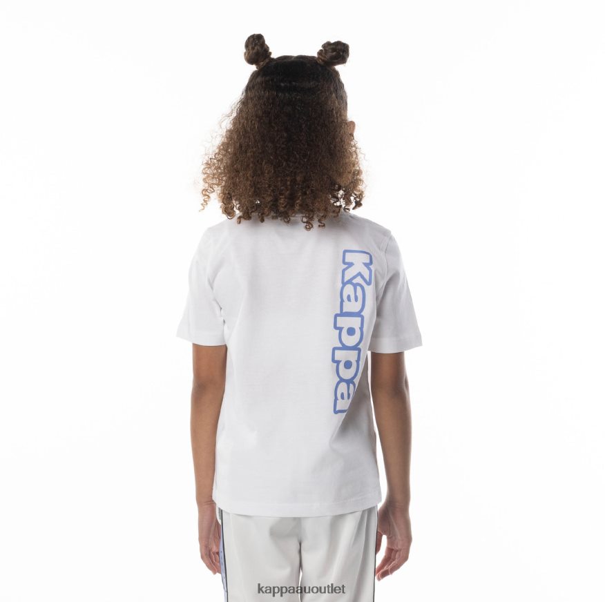 Kappa Kids Kids Logo Aomix T-Shirt White Blue R0HPN8677