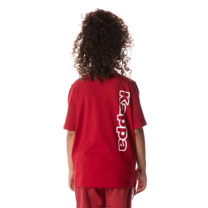 Kappa Kids Kids Logo Tape Aomix T-Shirt Red R0HPN8704