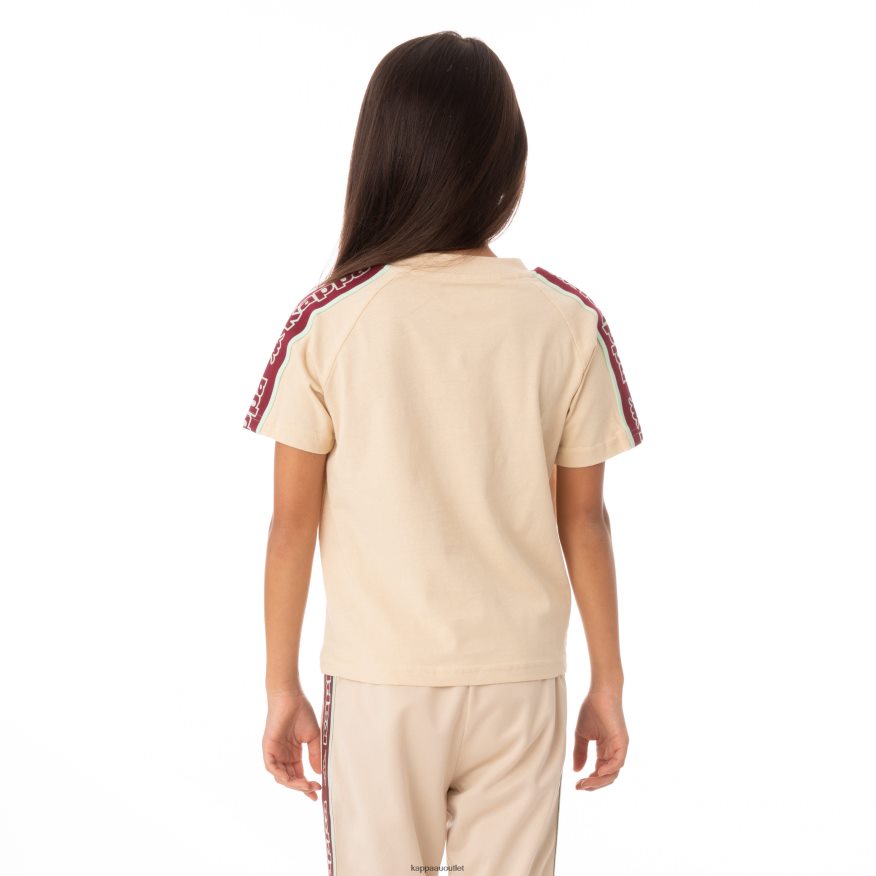 Kappa Kids Kids Logo Tape Avirec 2 T-Shirt Beige R0HPN8770