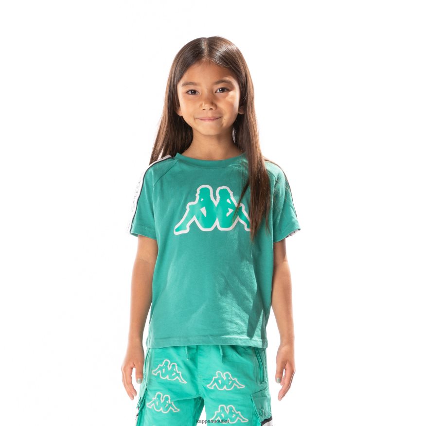 Kappa Kids Kids Logo Tape Avirec 2 T-Shirt Teal R0HPN8682