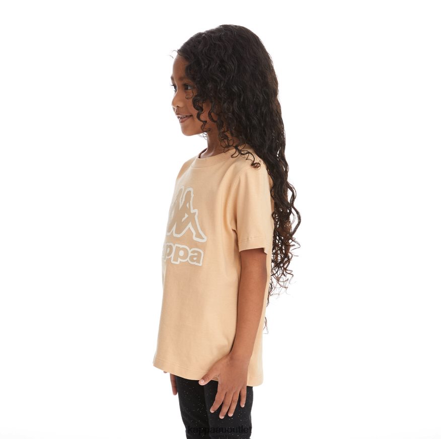 Kappa Kids Kids Logo Tape Bant T-Shirt Beige R0HPN8736