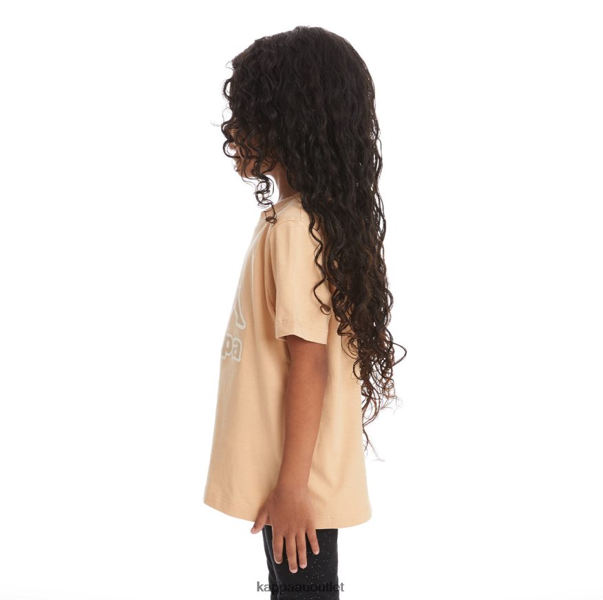 Kappa Kids Kids Logo Tape Bant T-Shirt Beige R0HPN8736