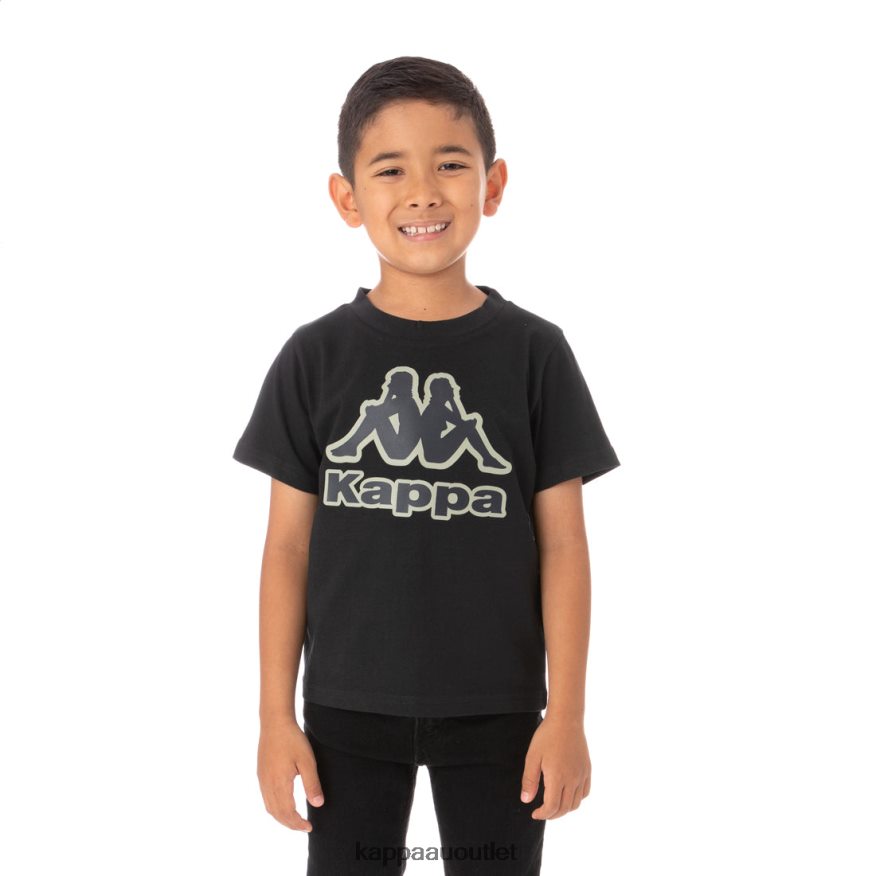 Kappa Kids Kids Logo Tape Bant T-Shirt Black R0HPN8768