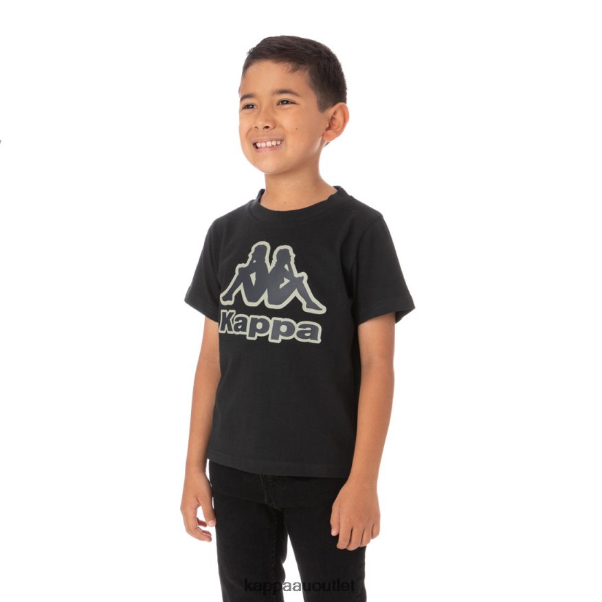 Kappa Kids Kids Logo Tape Bant T-Shirt Black R0HPN8768