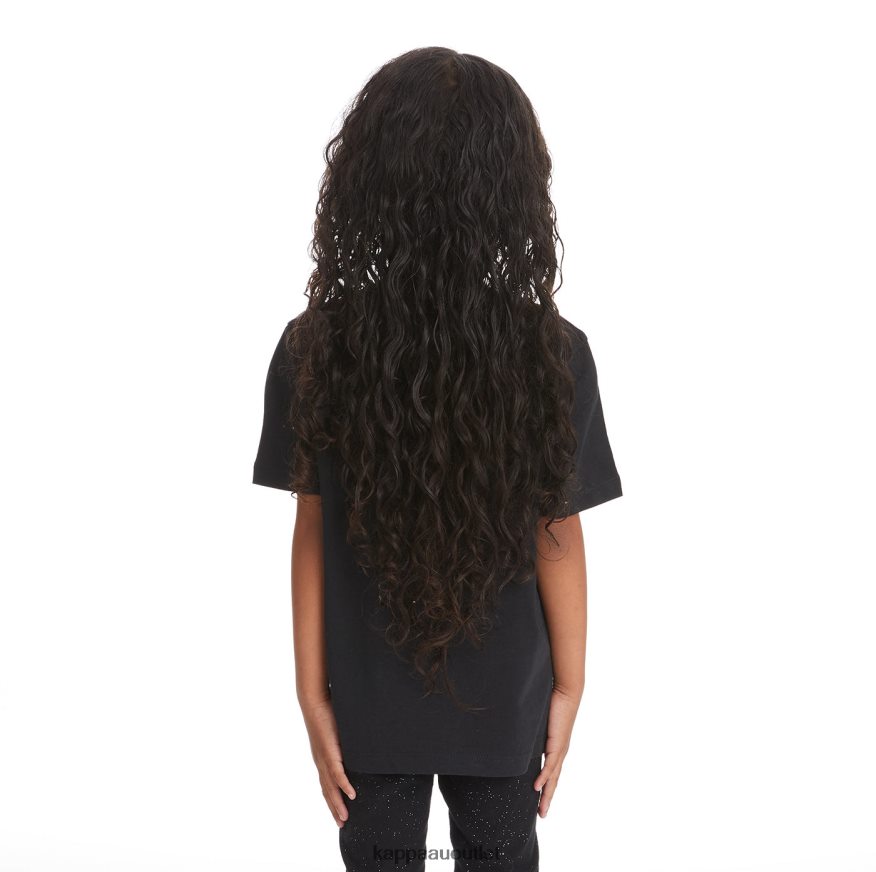 Kappa Kids Kids Logo Tape Bant T-Shirt Black Smoke R0HPN8737