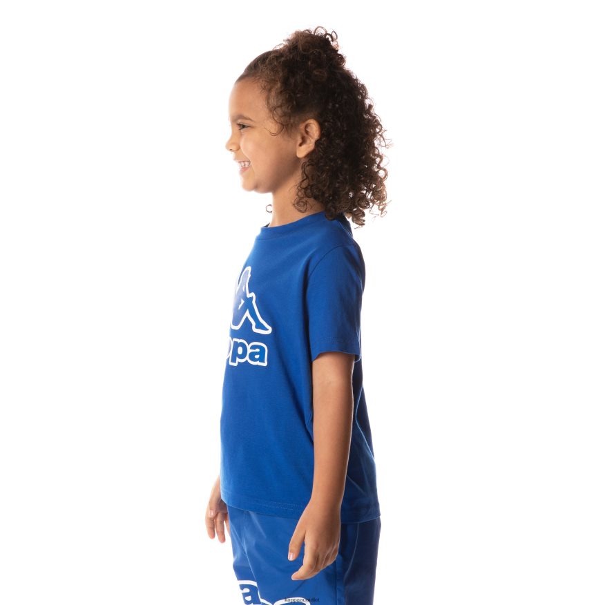 Kappa Kids Kids Logo Tape Bant T-Shirt Blue R0HPN8710