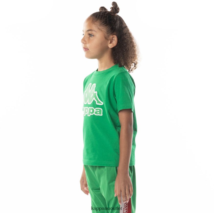 Kappa Kids Kids Logo Tape Bant T-Shirt Green R0HPN8708