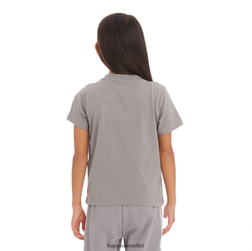 Kappa Kids Kids Logo Tape Bant T-Shirt Grey R0HPN8749