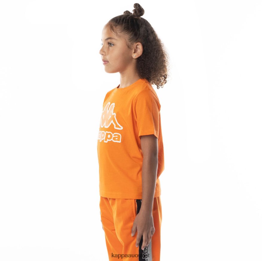 Kappa Kids Kids Logo Tape Bant T-Shirt Orange R0HPN8709