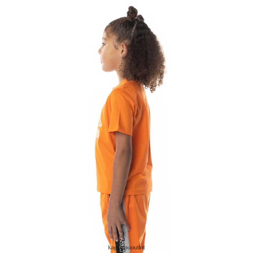 Kappa Kids Kids Logo Tape Bant T-Shirt Orange R0HPN8709