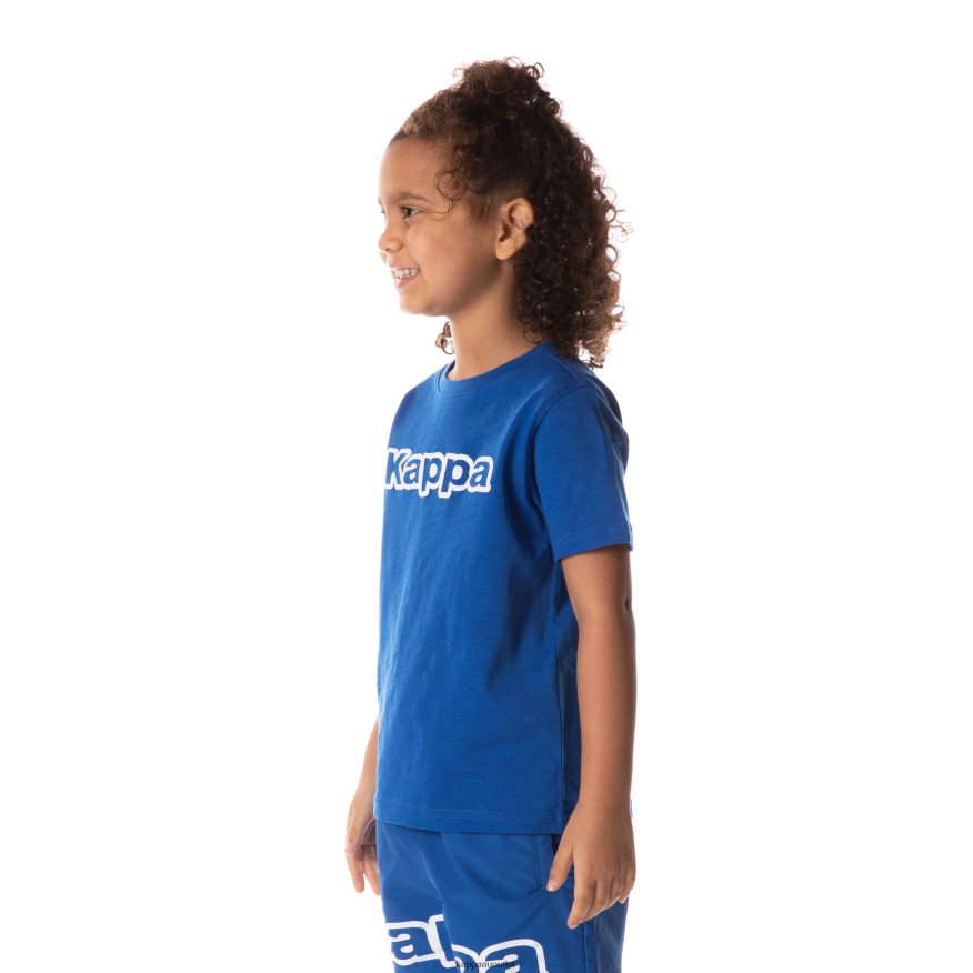 Kappa Kids Logo Cabal T-Shirt Blue R0HPN8706