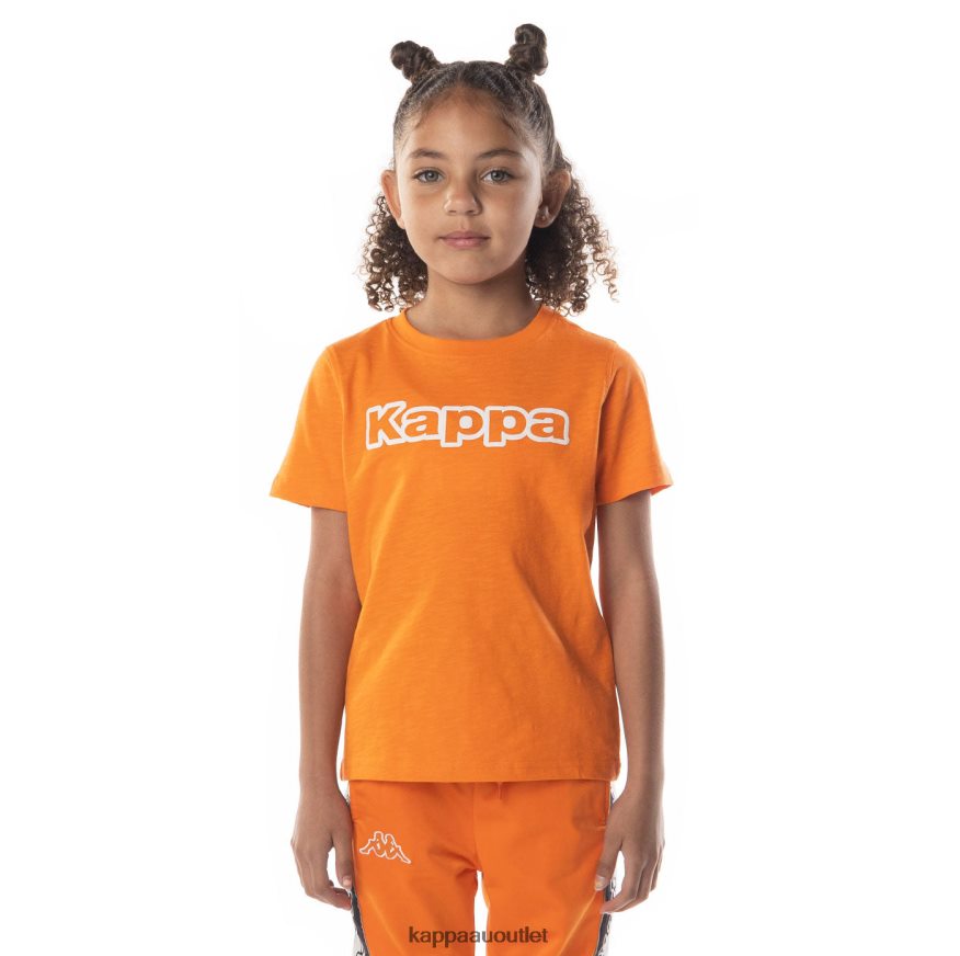 Kappa Kids Logo Cabal T-Shirt Orange R0HPN8705