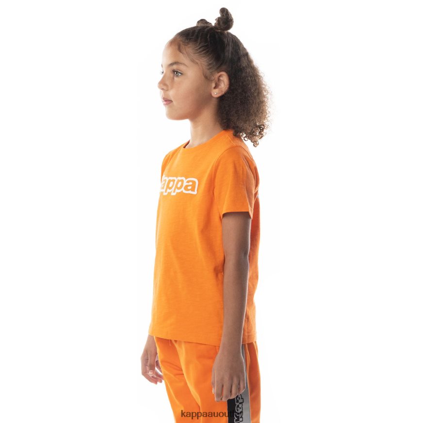 Kappa Kids Logo Cabal T-Shirt Orange R0HPN8705