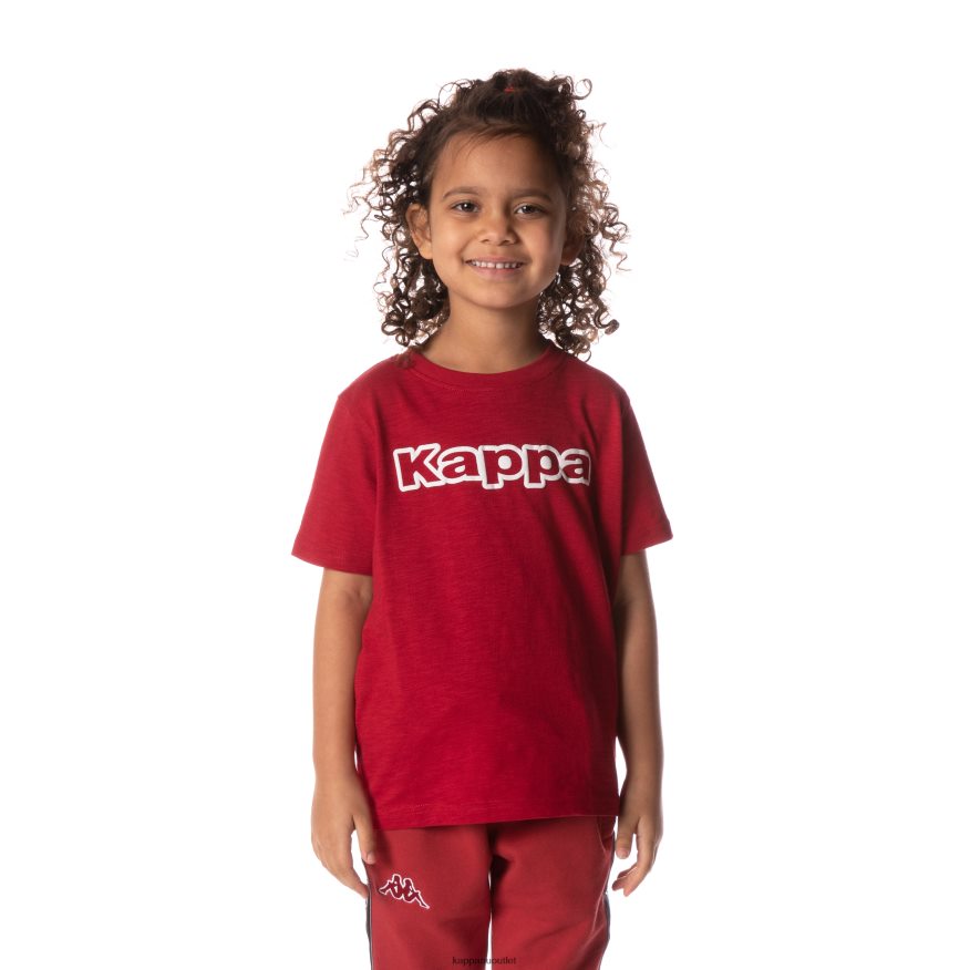 Kappa Kids Logo Cabal T-Shirt Red R0HPN8707