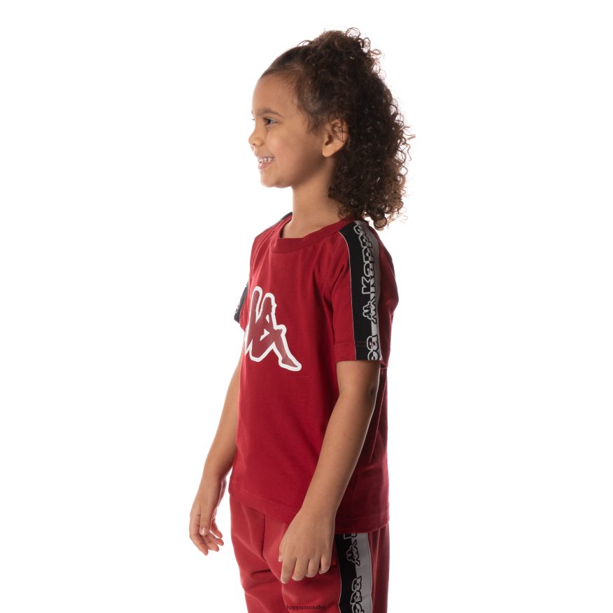 Kappa Kids Logo Tape Davirec T-Shirt Red R0HPN8715