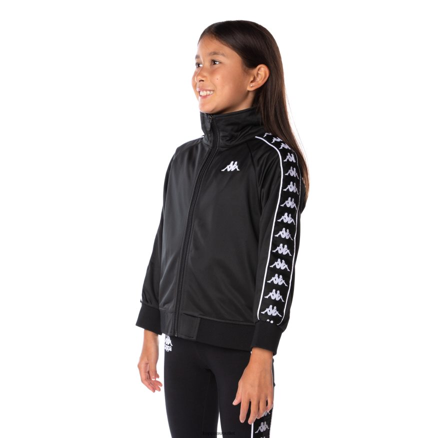 Kappa Kids Kids 222 Banda Anniston Track Jacket BLACK BLACK R0HPN8452