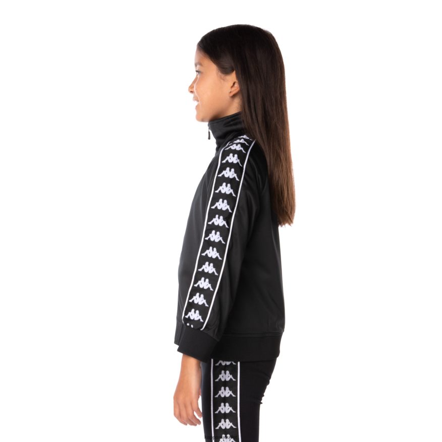 Kappa Kids Kids 222 Banda Anniston Track Jacket BLACK BLACK R0HPN8452