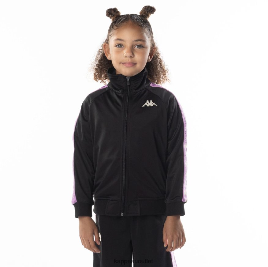 Kappa Kids Kids 222 Banda Anniston Track Jacket Black Smoke Violet R0HPN8413