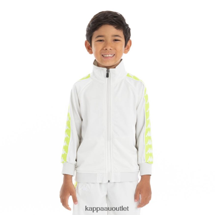 Kappa Kids Kids 222 Banda Anniston Track Jacket Grey Vapor Green Lime R0HPN8450