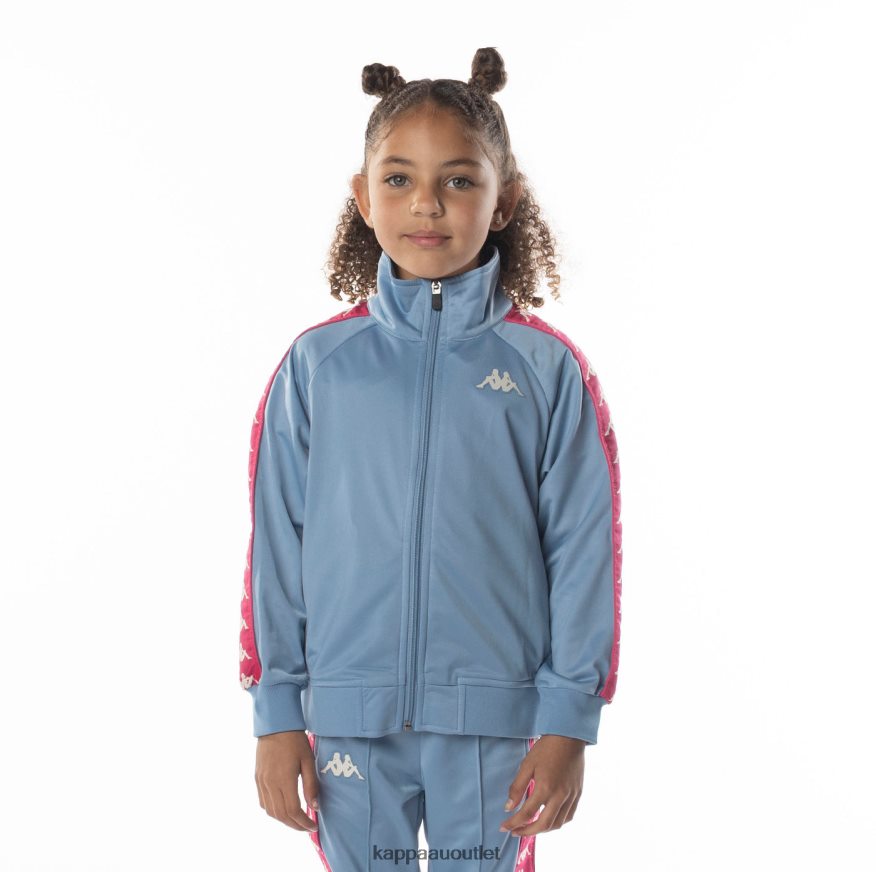 Kappa Kids Kids 222 Banda Anniston Track Jacket Light Blue Pink R0HPN8411