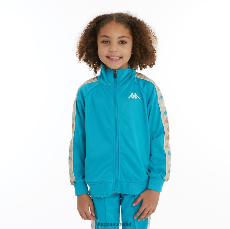 Kappa Kids Kids 222 Banda Dullo 2 Track Jacket Dark Aqua R0HPN8421
