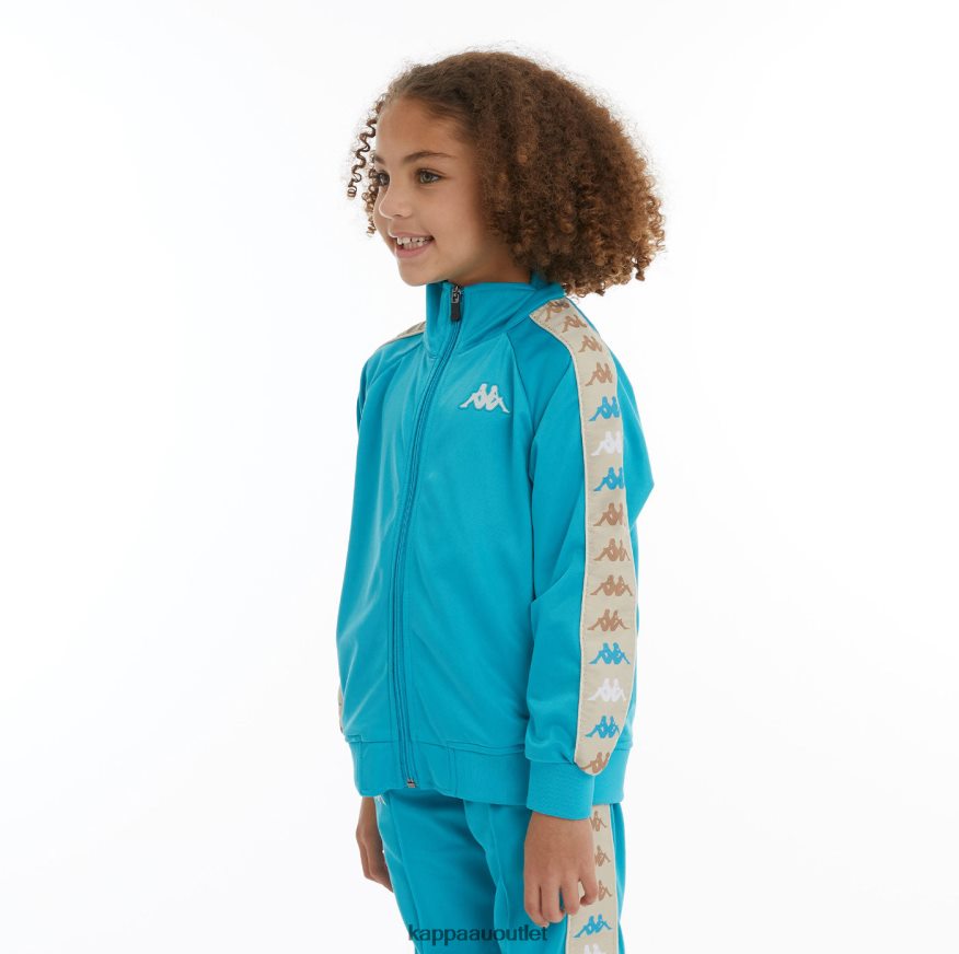 Kappa Kids Kids 222 Banda Dullo 2 Track Jacket Dark Aqua R0HPN8421
