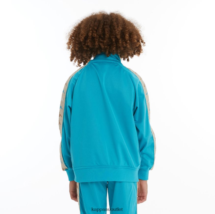 Kappa Kids Kids 222 Banda Dullo 2 Track Jacket Dark Aqua R0HPN8421