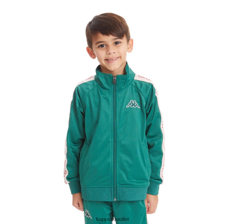 Kappa Kids Kids Logo Tape Artem 2 Track Jacket Dark Green R0HPN8432