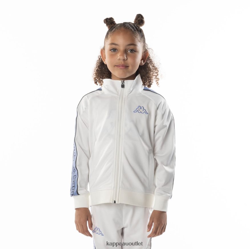 Kappa Kids Kids Logo Tape Artem 2 Track Jacket White Blue R0HPN8409