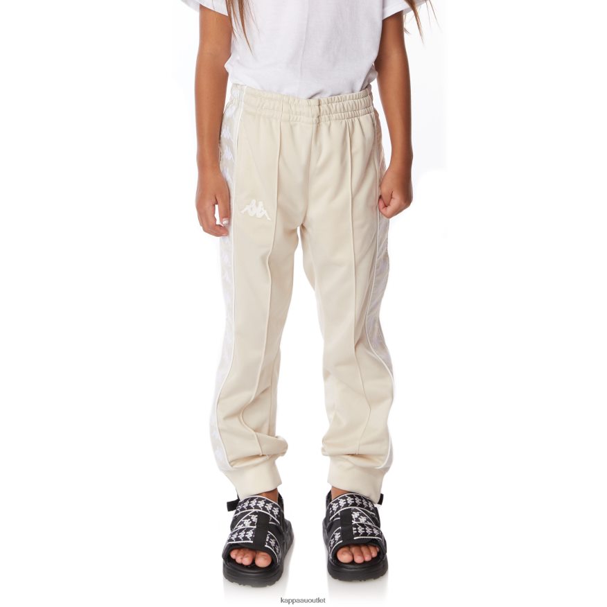 Kappa Kids Kids 222 Banda Rastoriazz Trackpants Beige White R0HPN8459