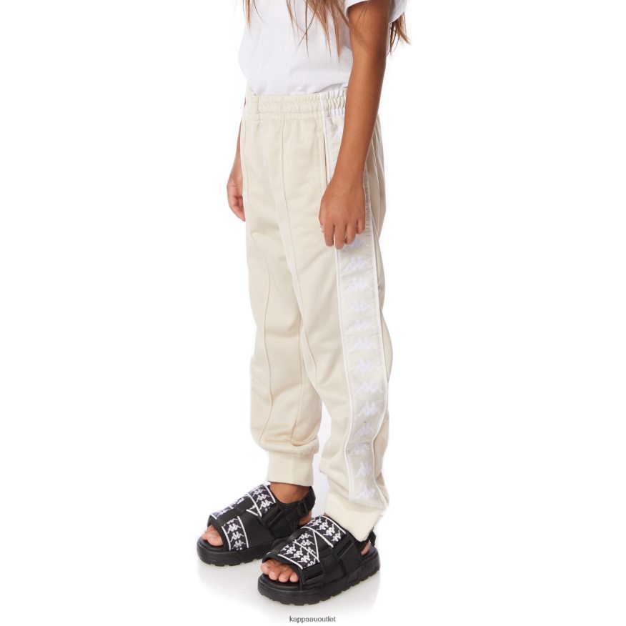 Kappa Kids Kids 222 Banda Rastoriazz Trackpants Beige White R0HPN8459