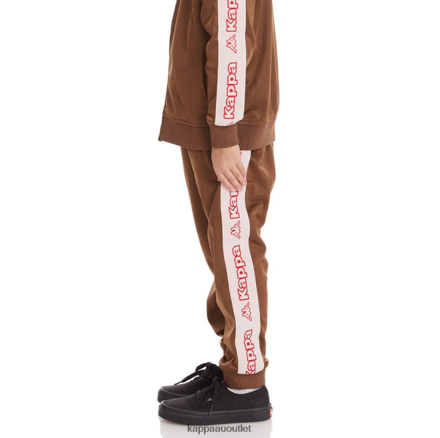 Kappa Kids Kids Logo Tape Alic 2 Trackpants Brown R0HPN8477