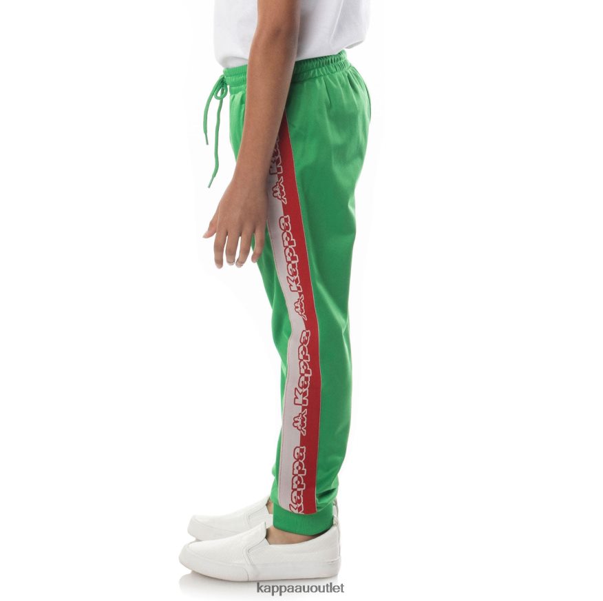 Kappa Kids Logo Tape Dalic Trackpants Green R0HPN8466