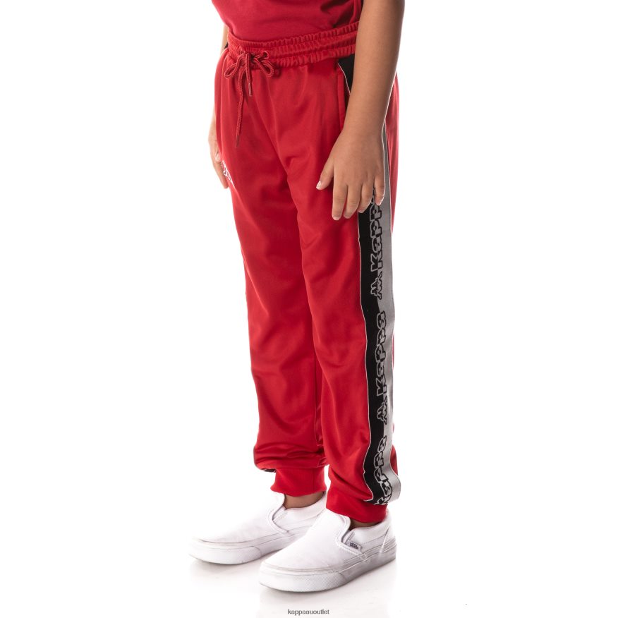 Kappa Kids Logo Tape Dalic Trackpants Red R0HPN8469