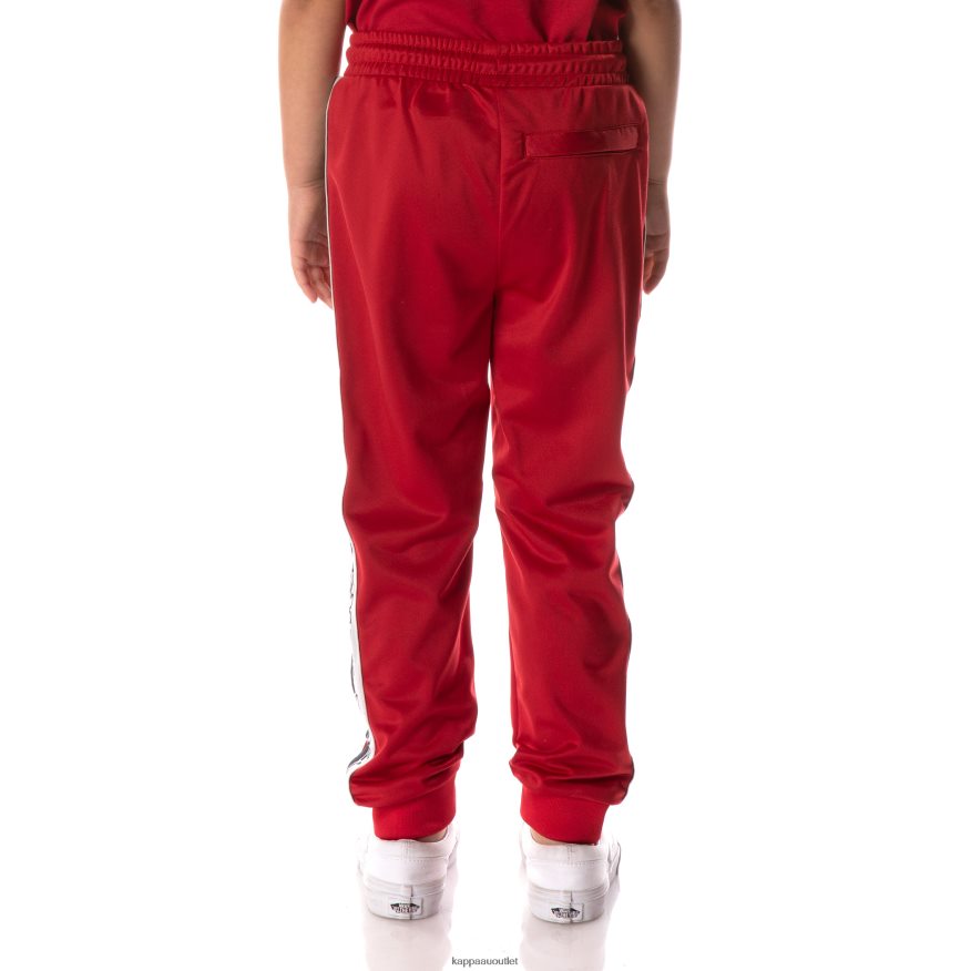 Kappa Kids Logo Tape Dalic Trackpants Red R0HPN8469
