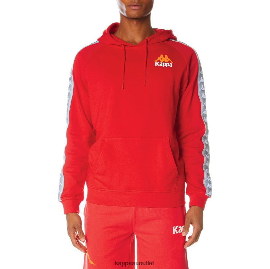 Kappa Men 222 Banda Solgo Hoodie Red R0HPN840