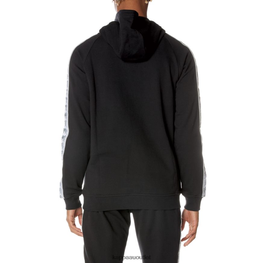 Kappa Men 222 Banda Soltium Hoodie Jet Black R0HPN841