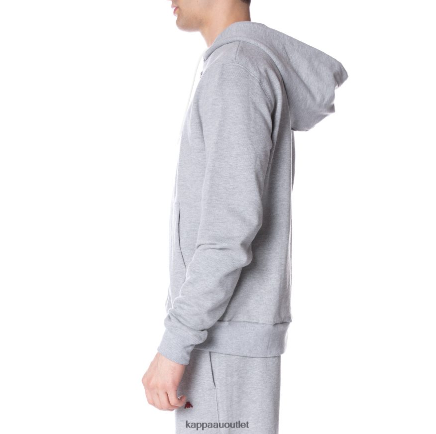 Kappa Men Robe Giovani Portos Hoodie Light Grey R0HPN852