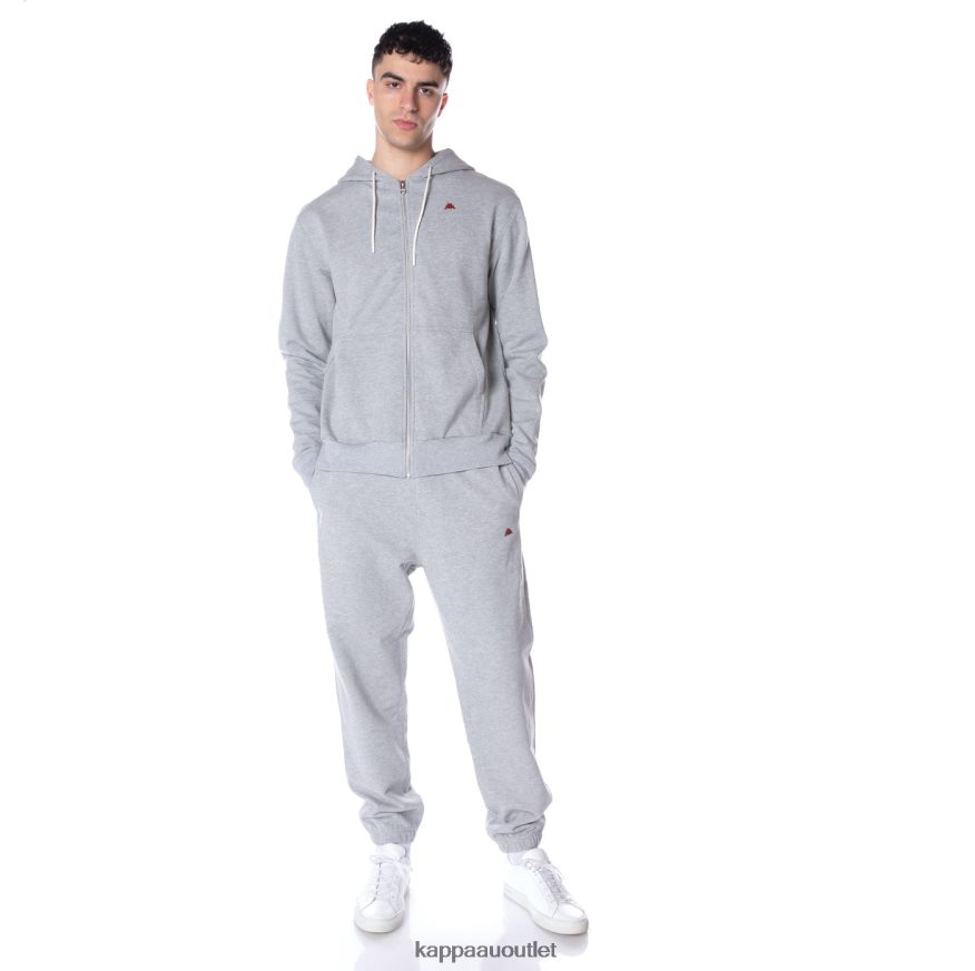 Kappa Men Robe Giovani Portos Hoodie Light Grey R0HPN852