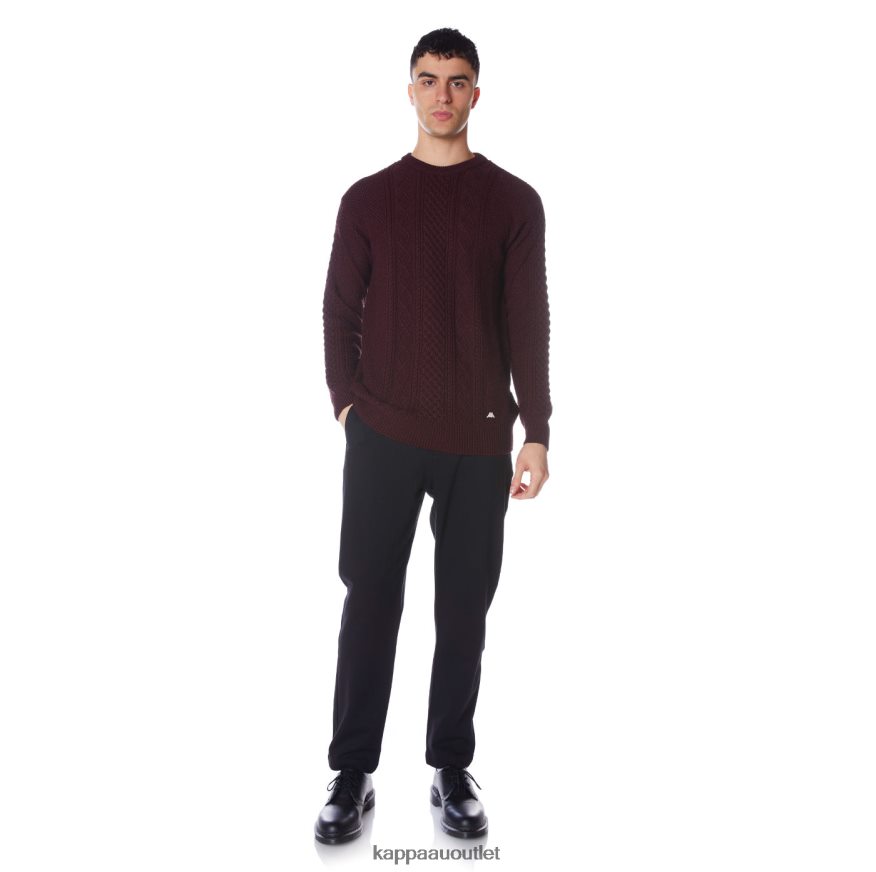 Kappa Men Robe Giovani Acrab Pullover Burgundy R0HPN896