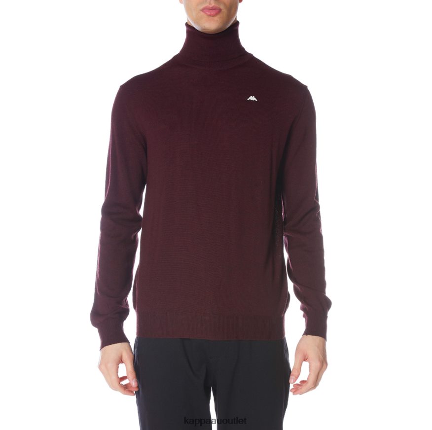 Kappa Men Robe Giovani Deiron Turtleneck Burgundy R0HPN893