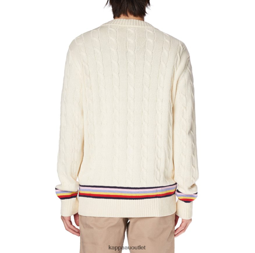 Kappa Men Robe Giovani Nihal Cardigan Cream R0HPN888