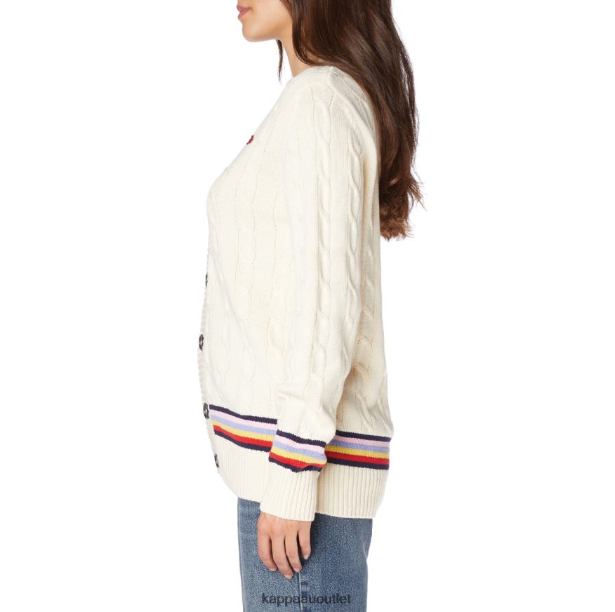 Kappa Men Robe Giovani Nihal Cardigan Cream R0HPN888