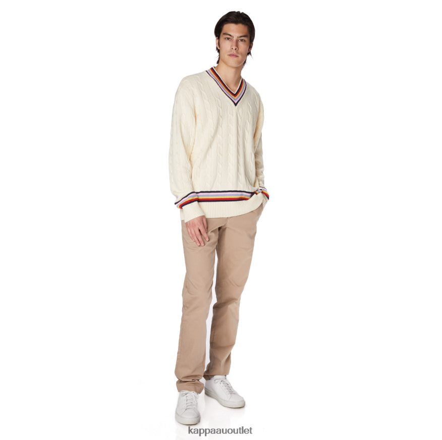 Kappa Men Robe Giovani Nunki Sweater Cream R0HPN890