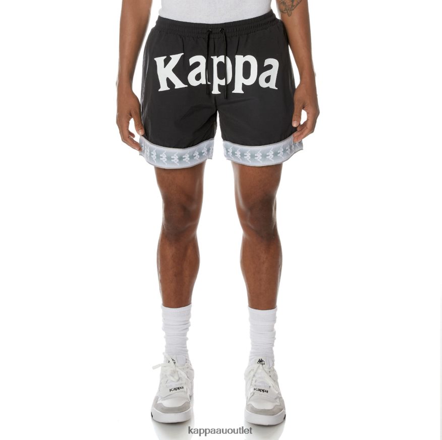 Kappa Men 222 Banda Calband Swim Shorts Jet Black R0HPN8249